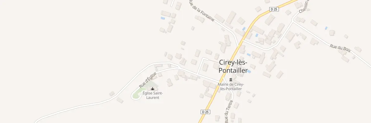 Plan du 2 Rue Andre Lallemand à Cirey-lès-Pontailler