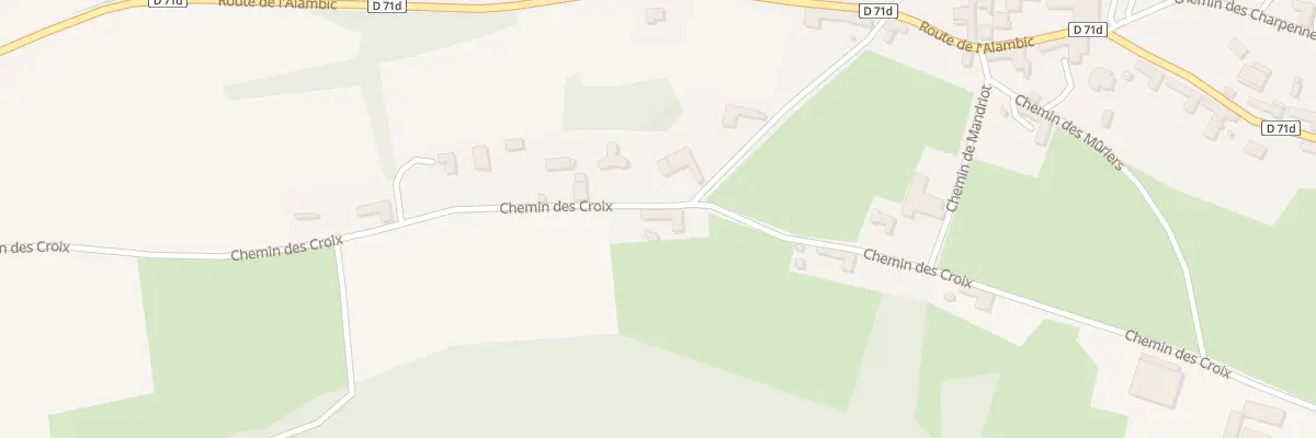 Plan du 695 Che des Croix à Mottier
