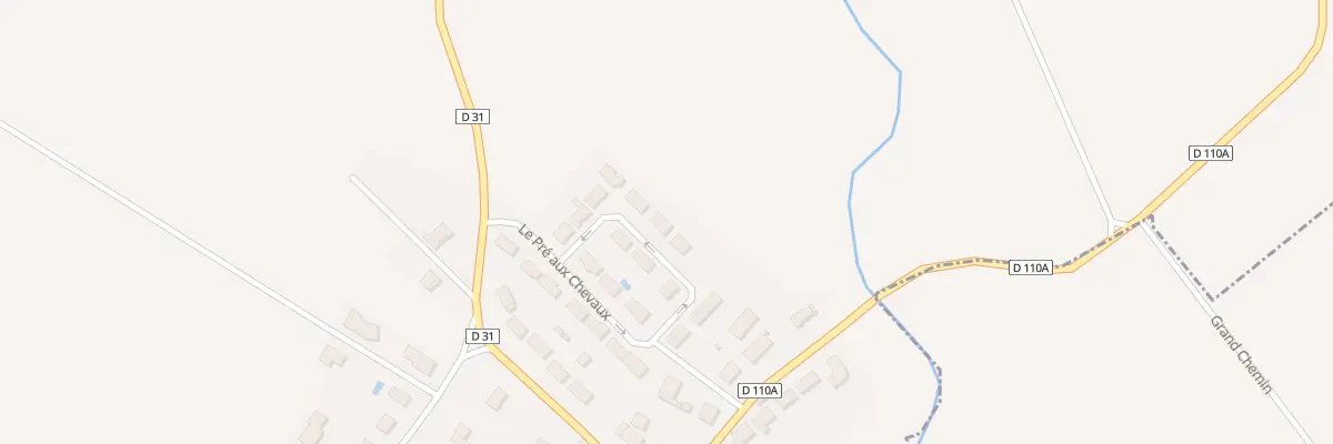 Plan du 12 Pre aux Chevaux à Tréclun