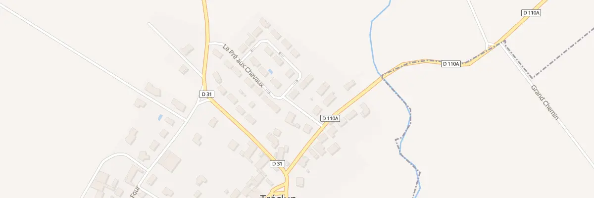 Plan du 8 Pre aux Chevaux à Tréclun