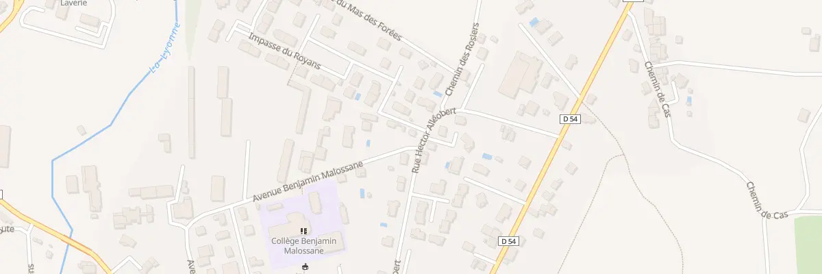 Plan du 10 Rue Hector Alléobert à Saint-Jean-en-Royans