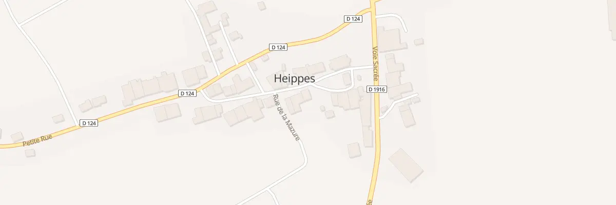 Plan du 1 Rue de l’Église à Heippes