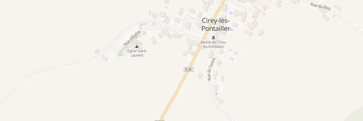 Plan du 3 Rue Andre Lallemand à Cirey-lès-Pontailler