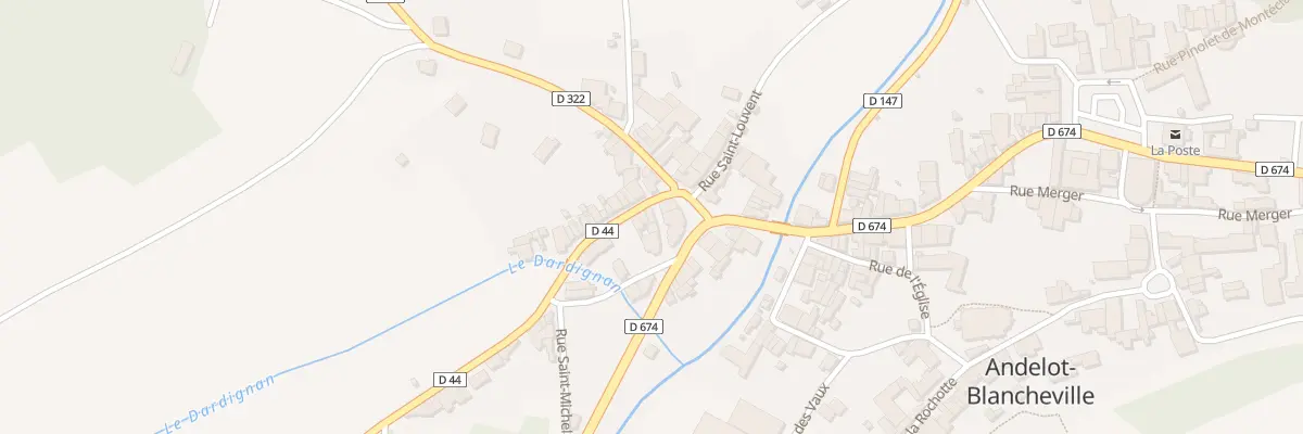 Plan du 1 Rue du Dardignon à Andelot-Blancheville