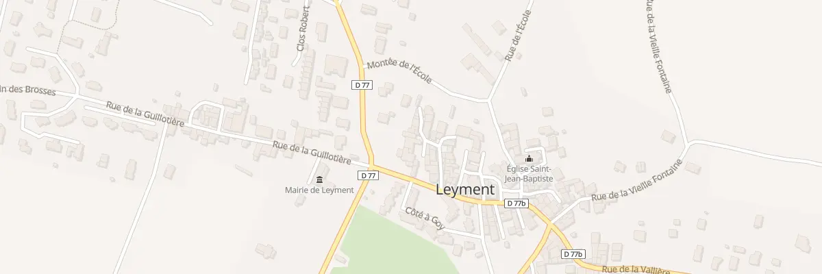 Plan du 77 Imp sur les Vignes à Leyment