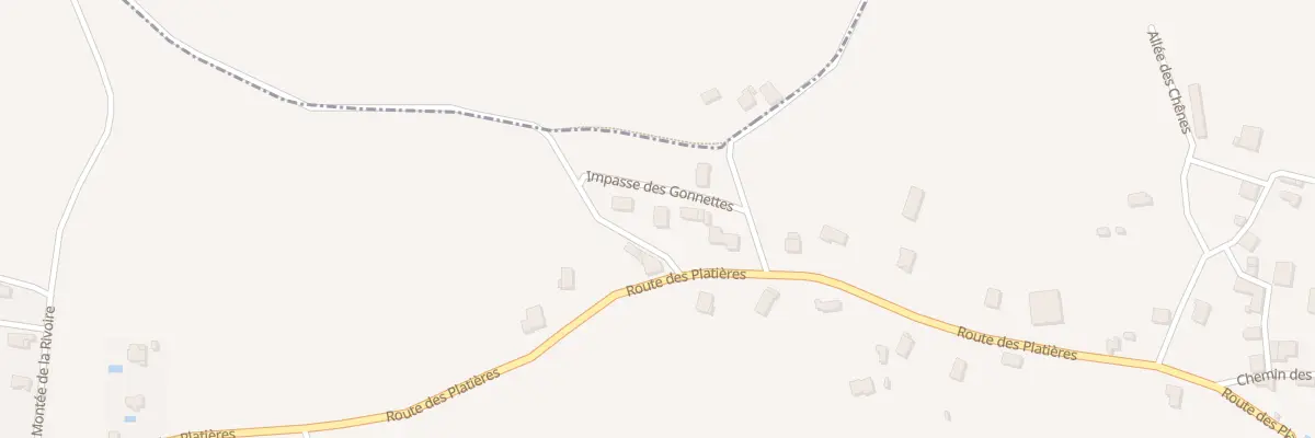 Plan de La Rivoire à Saint-Pierre-de-Bressieux