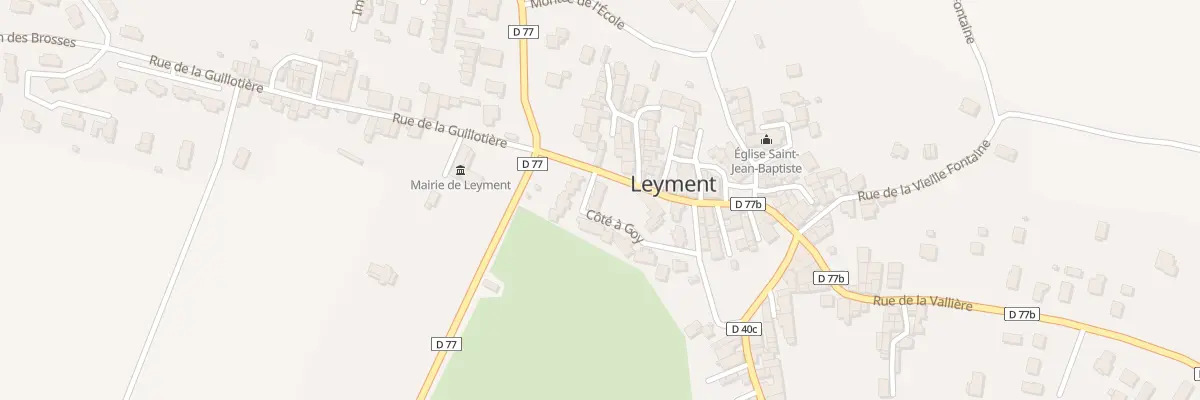 Plan du 19 Cote A Goy à Leyment