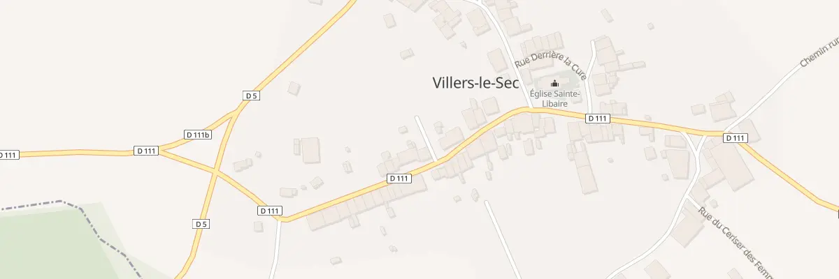 Plan du 10 Rue Bozean à Villers-le-Sec