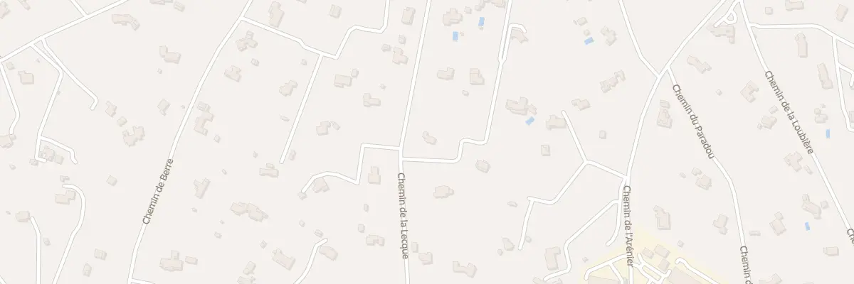 Plan du 1020 Che de la Lecque à Saint-Cannat