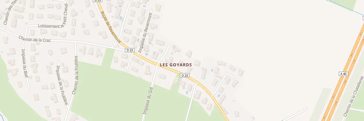 Plan du 5083 Les Goyards à Montagnat