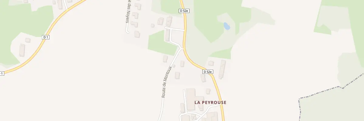 Plan du 39 Rte de Montoux à Domsure