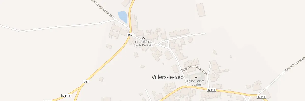 Plan du 11 Rue du Puits de la Saulx à Villers-le-Sec