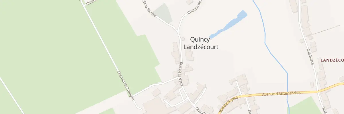 Plan du 9 Rue de la Vaux à Quincy-Landzécourt