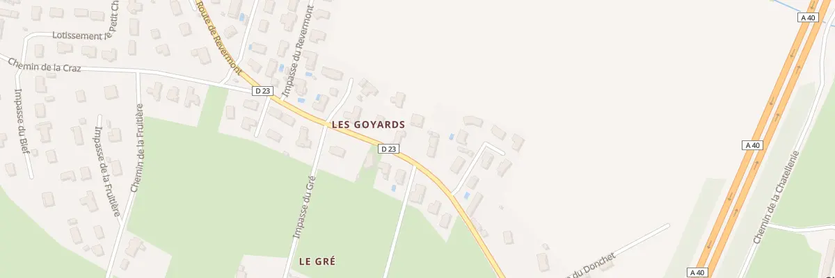 Plan du 2737 Rte de Revermont à Montagnat
