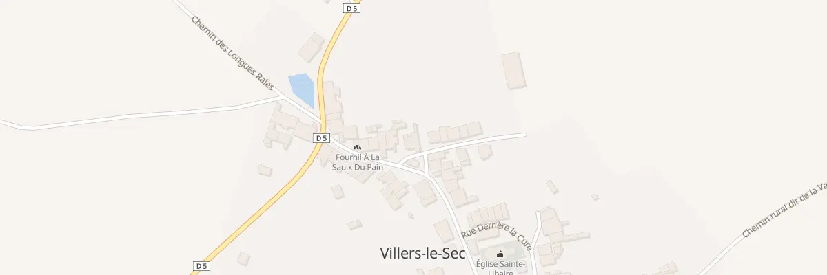 Plan du 12 Rue du Puits de la Saulx à Villers-le-Sec