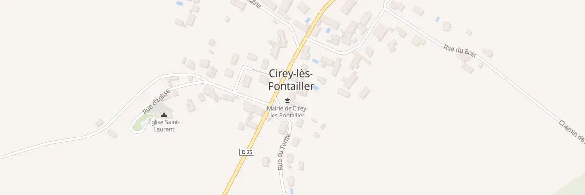 Plan du 7 Rue de la Liberte à Cirey-lès-Pontailler