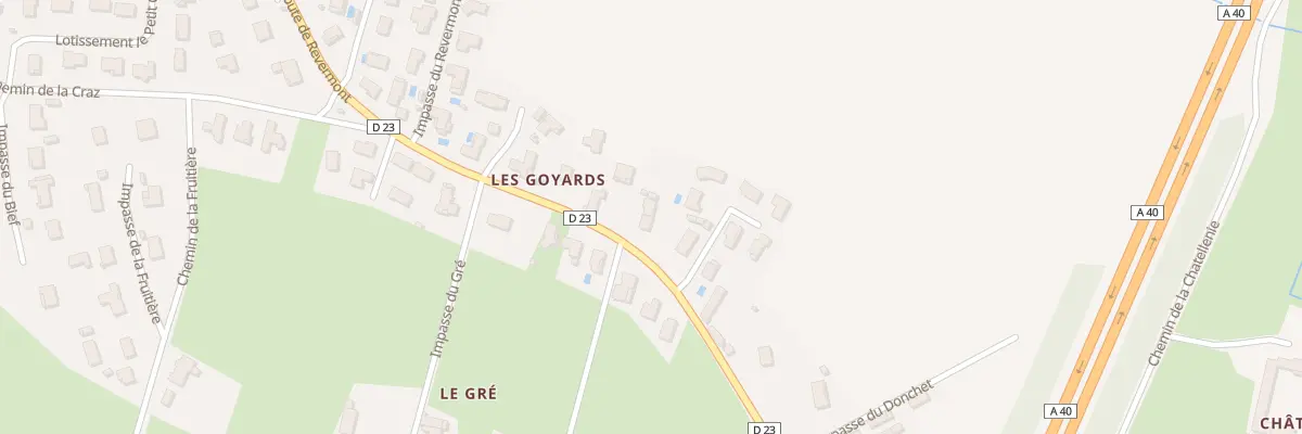 Plan du 2757 Rte de Revermont à Montagnat
