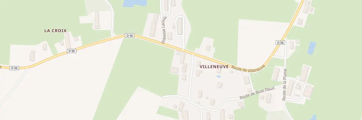 Plan du 333 Rte de Villeneuve à Domsure