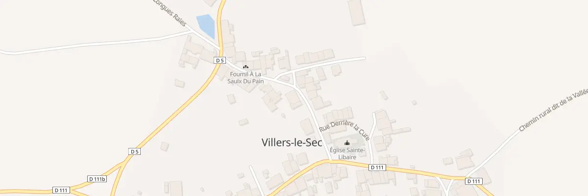 Plan du 5 Rue du Puits de la Saulx à Villers-le-Sec