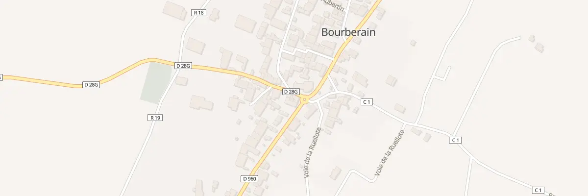 Plan du 2 Rte de Bèze à Bourberain