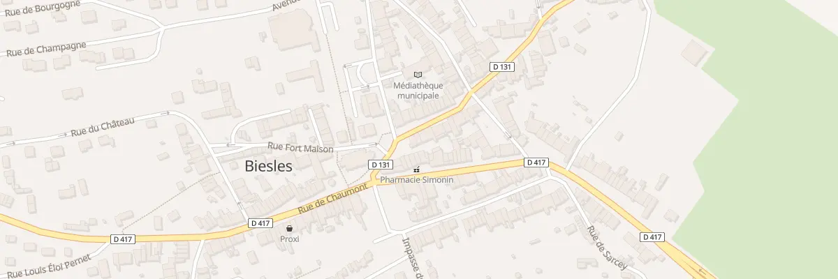 Plan du 6 Gr Grande Rue à Biesles