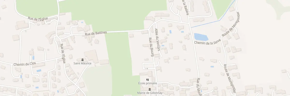 Plan du 201 Rue du Bourg à Gillonnay