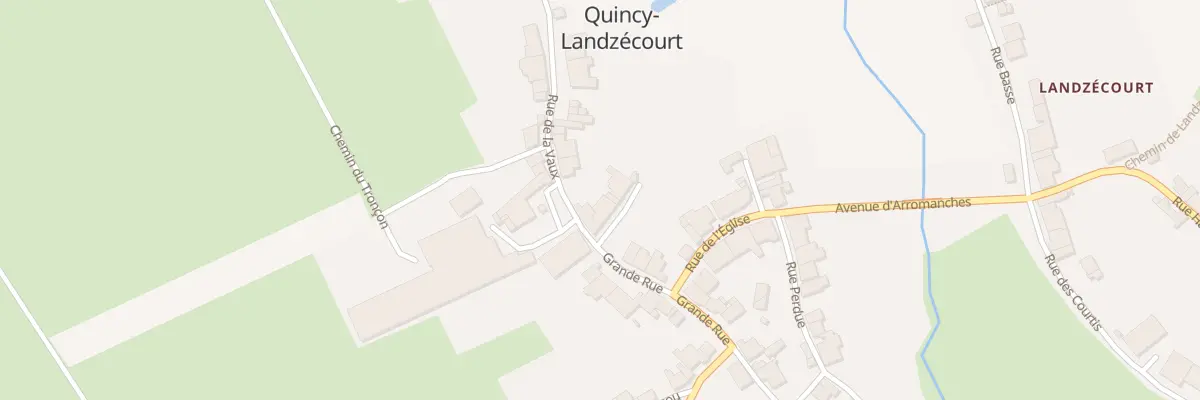 Plan du 1 Rue de Landzecourt à Quincy-Landzécourt