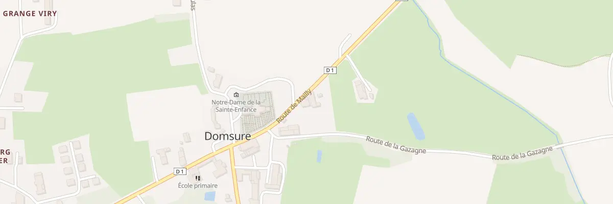 Plan du 134 Rte de Mailly à Domsure
