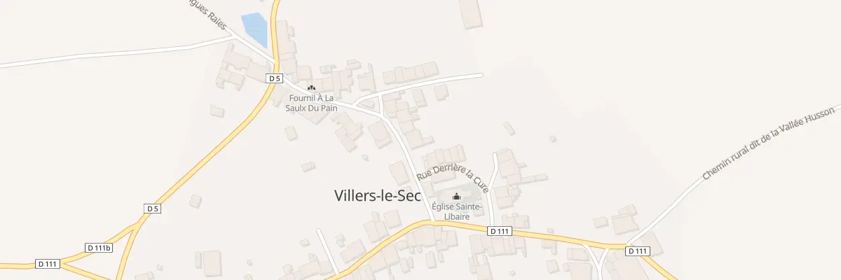 Plan du 4 Rue du Puits de la Saulx à Villers-le-Sec