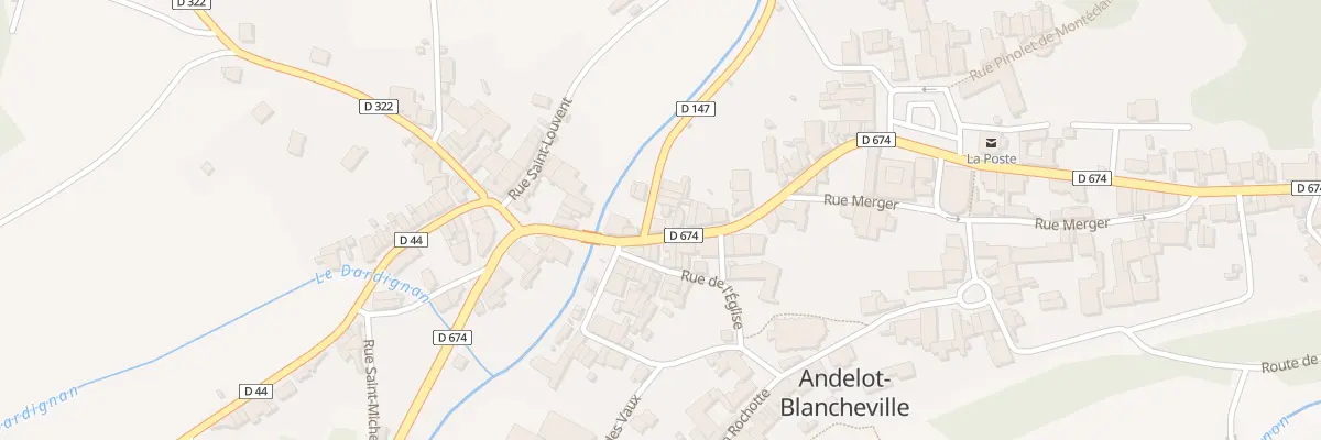 Plan du 2B Rue du Moulin à Andelot-Blancheville