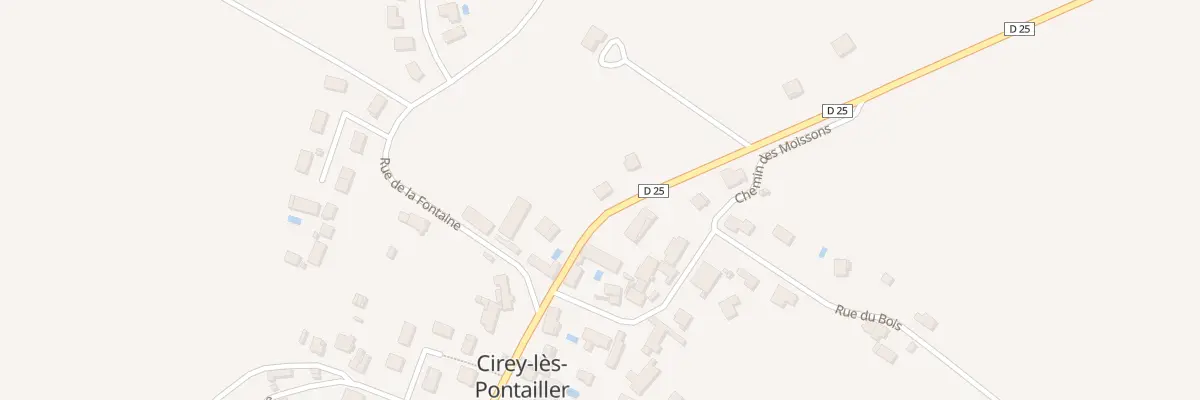 Plan du 3 Rue des Vergers à Cirey-lès-Pontailler