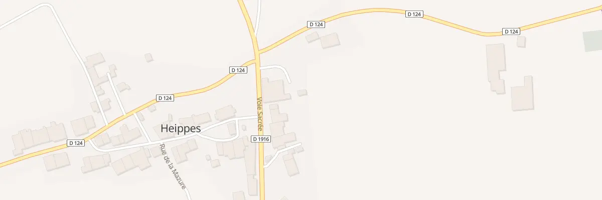 Plan du 3 Voie Sacree à Heippes