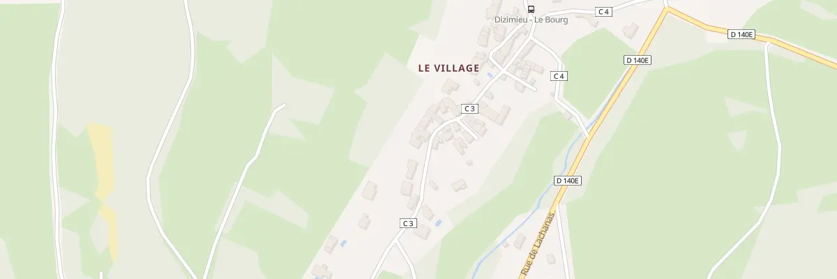 Plan du 182 Rue du Village à Dizimieu