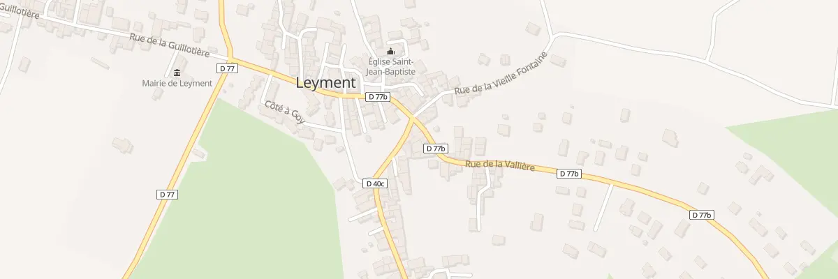 Plan du 16 Rue de Vallière à Leyment