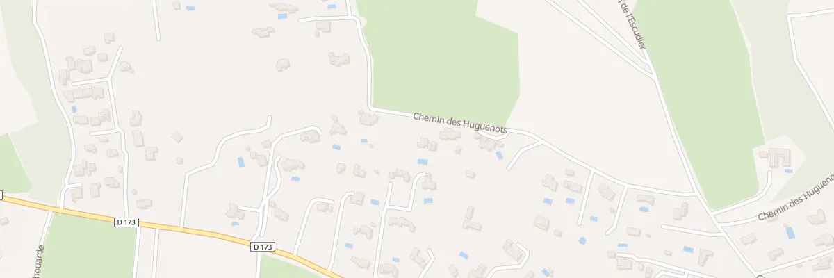 Plan du 1757 Che des Huguenots à Lauris