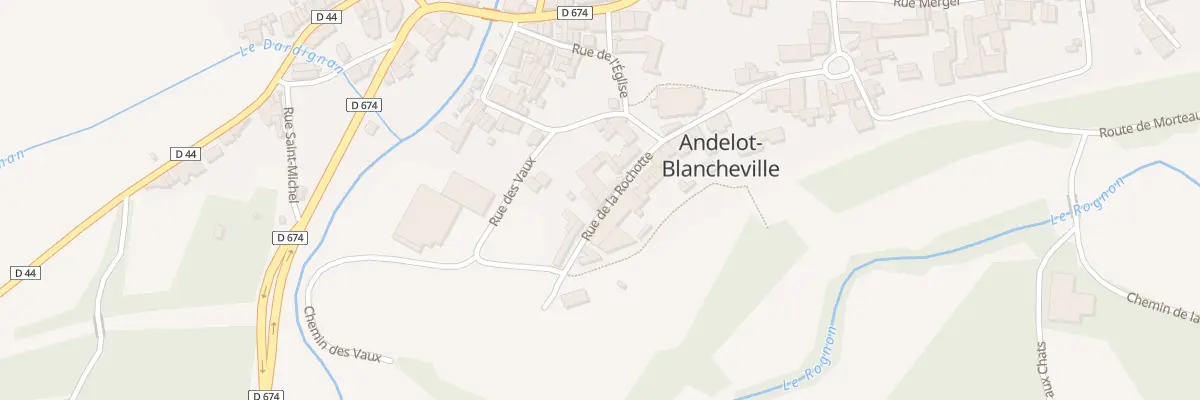 Plan du 8 Rue de la Rochotte à Andelot-Blancheville