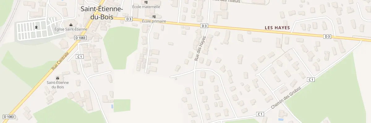 Plan du 7 Rue des Hayes à Saint-Étienne-du-Bois