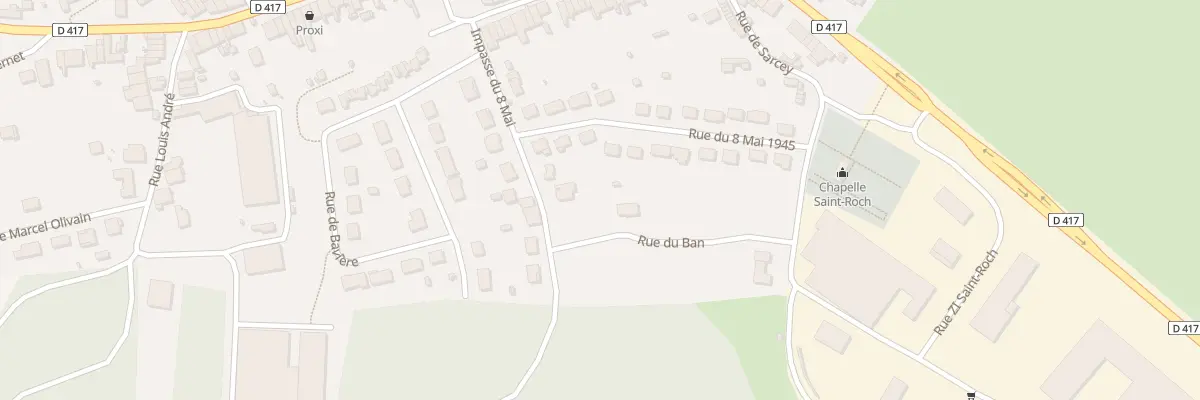 Plan du 1 Rue du Ban à Biesles