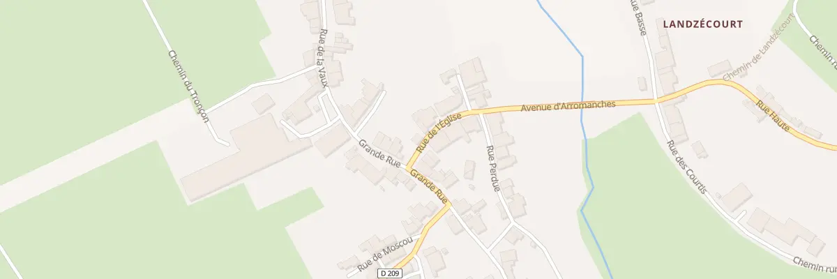 Plan du 1 Rue de l’Eglise à Quincy-Landzécourt