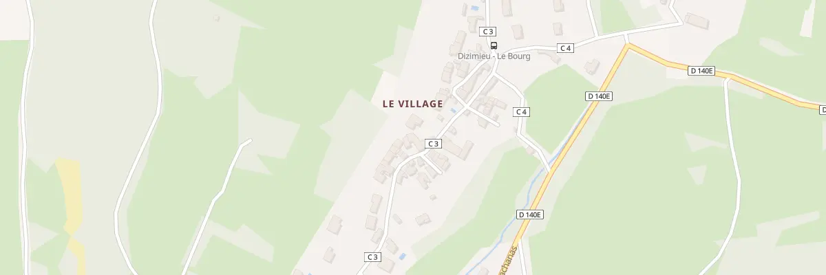 Plan du 138 Rue du Village à Dizimieu