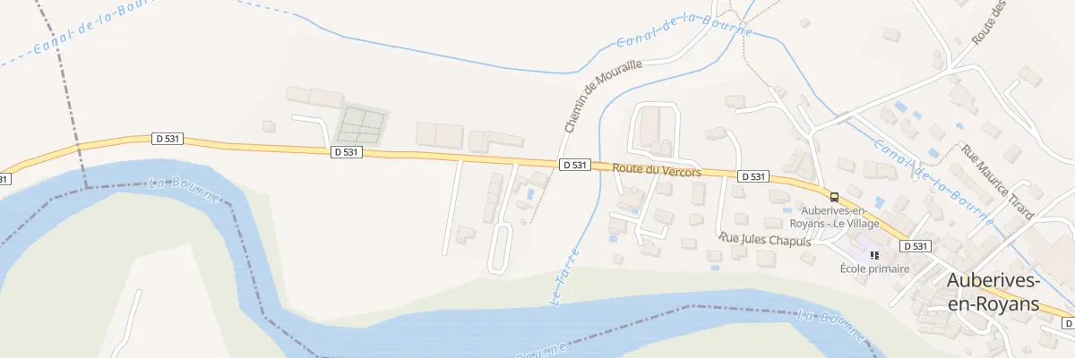 Plan du 410 Rte du Vercors à Auberives-en-Royans