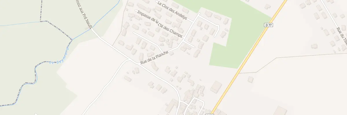 Plan du 1B Rue de la Planche à Château-Gaillard