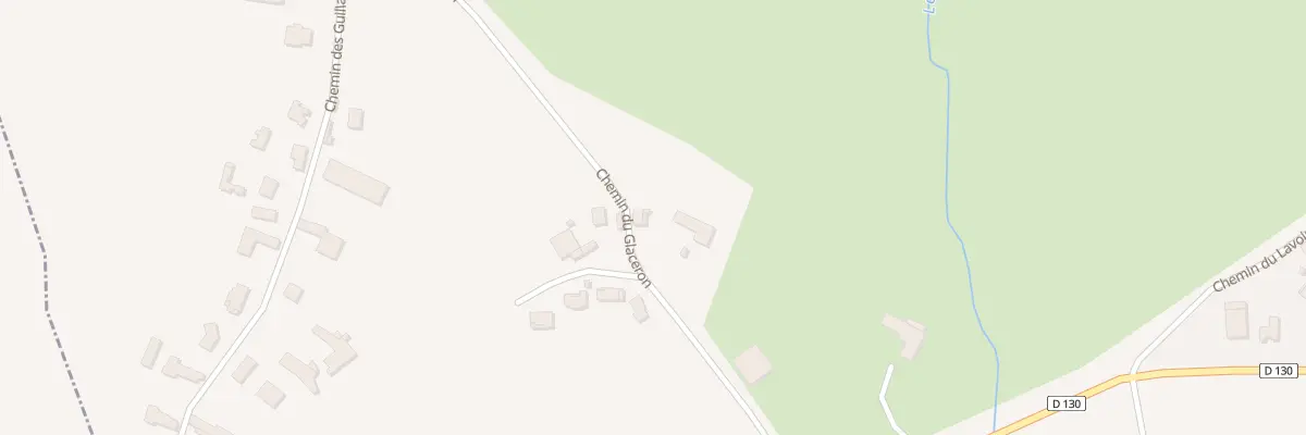 Plan du 33 Che du Glaceron à Brézins