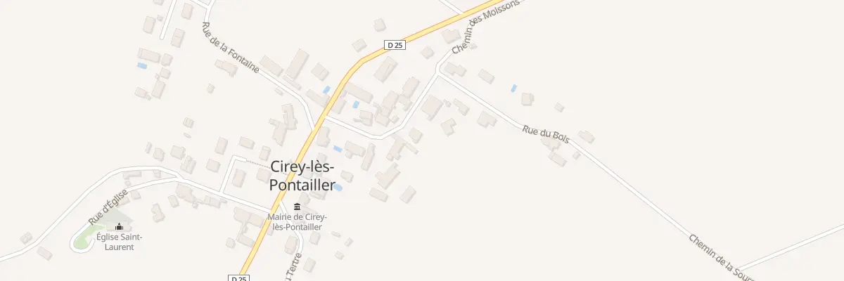 Plan du 2 Rue du Bois à Cirey-lès-Pontailler