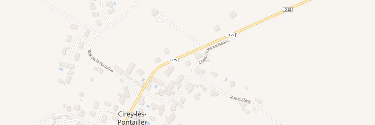 Plan du 1 Che des Moissons à Cirey-lès-Pontailler