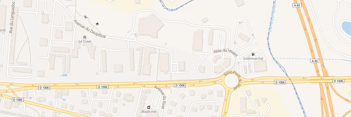 Plan du 38 Av du Dauphiné à Bourgoin-Jallieu