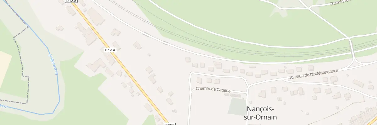 Plan du 1 Av de l’Indépendance à Nançois-sur-Ornain