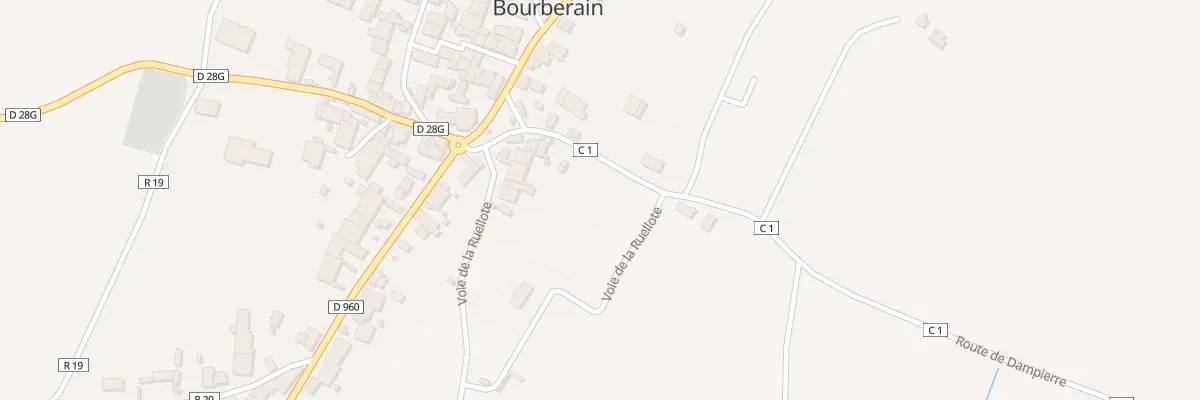 Plan du 10 Rte de Dampierre à Bourberain