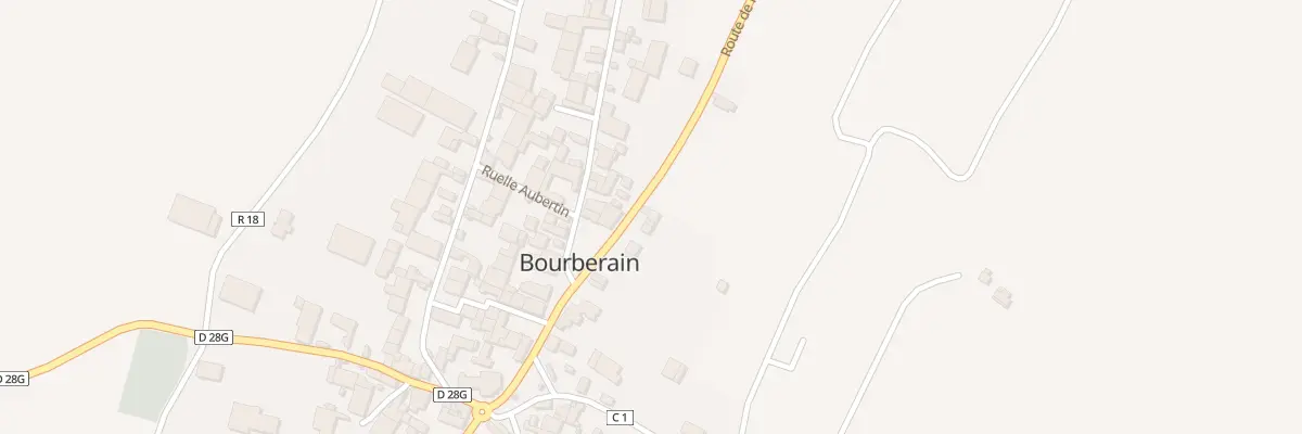 Plan du 14 Rte de Fontaine à Bourberain