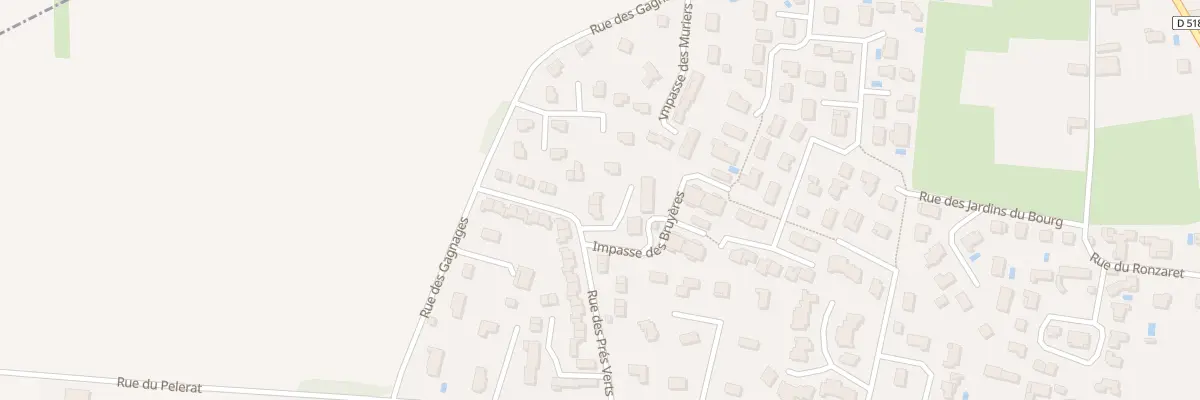 Plan du 3 Rue des Prés Verts à Brézins